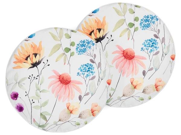 

Подушка Beliani 2 шт MONESI, 40x40x40 см цвет multicolor/weiß