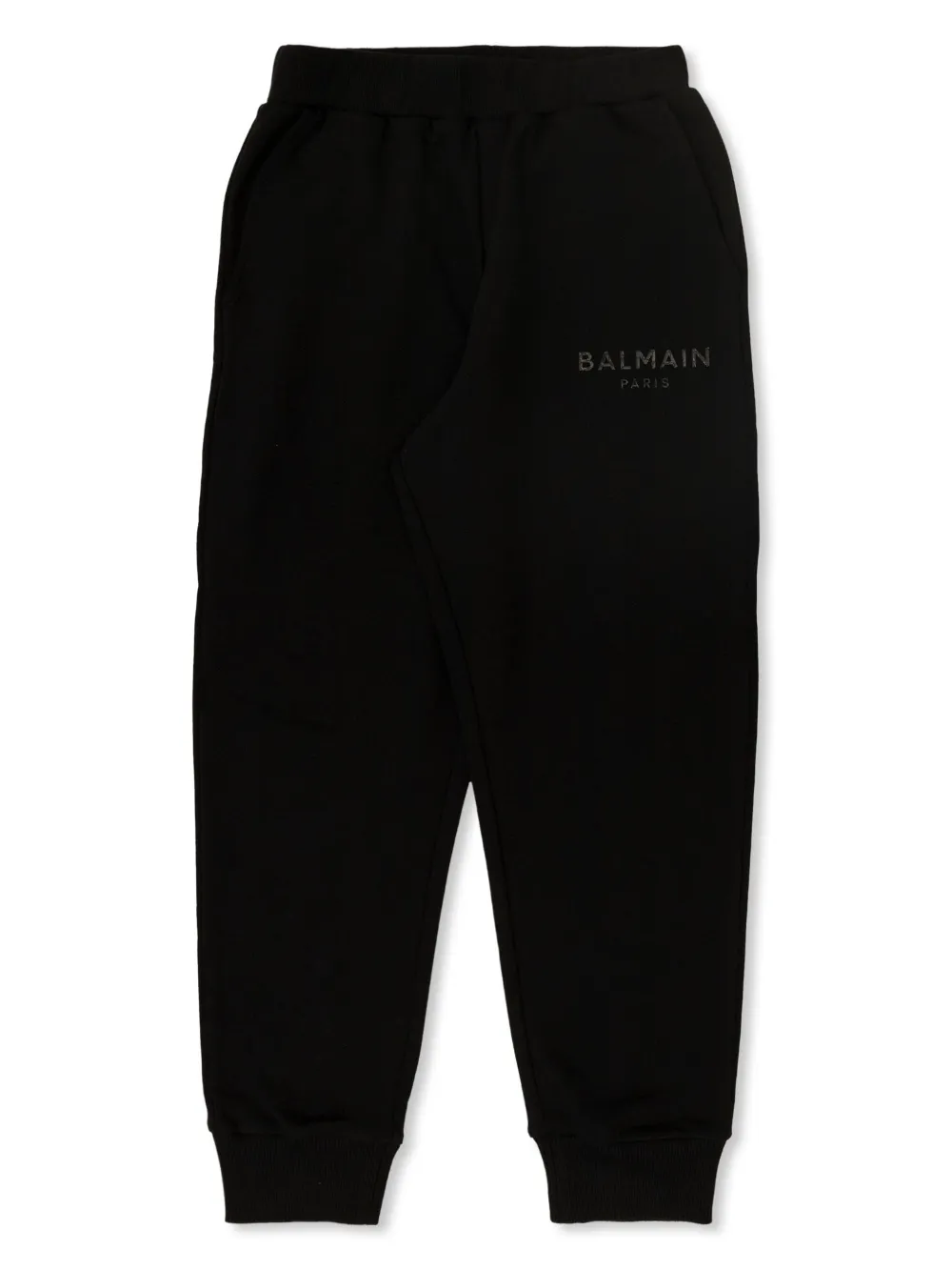 

Спортивные брюки с логотипом Balmain Kids, черный