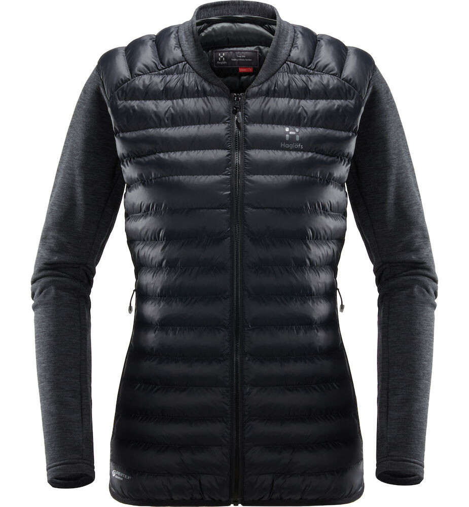 

Пуховик Haglöfs Steppjacke Mimic Hybrid Jacket, настоящий черный/магнетит