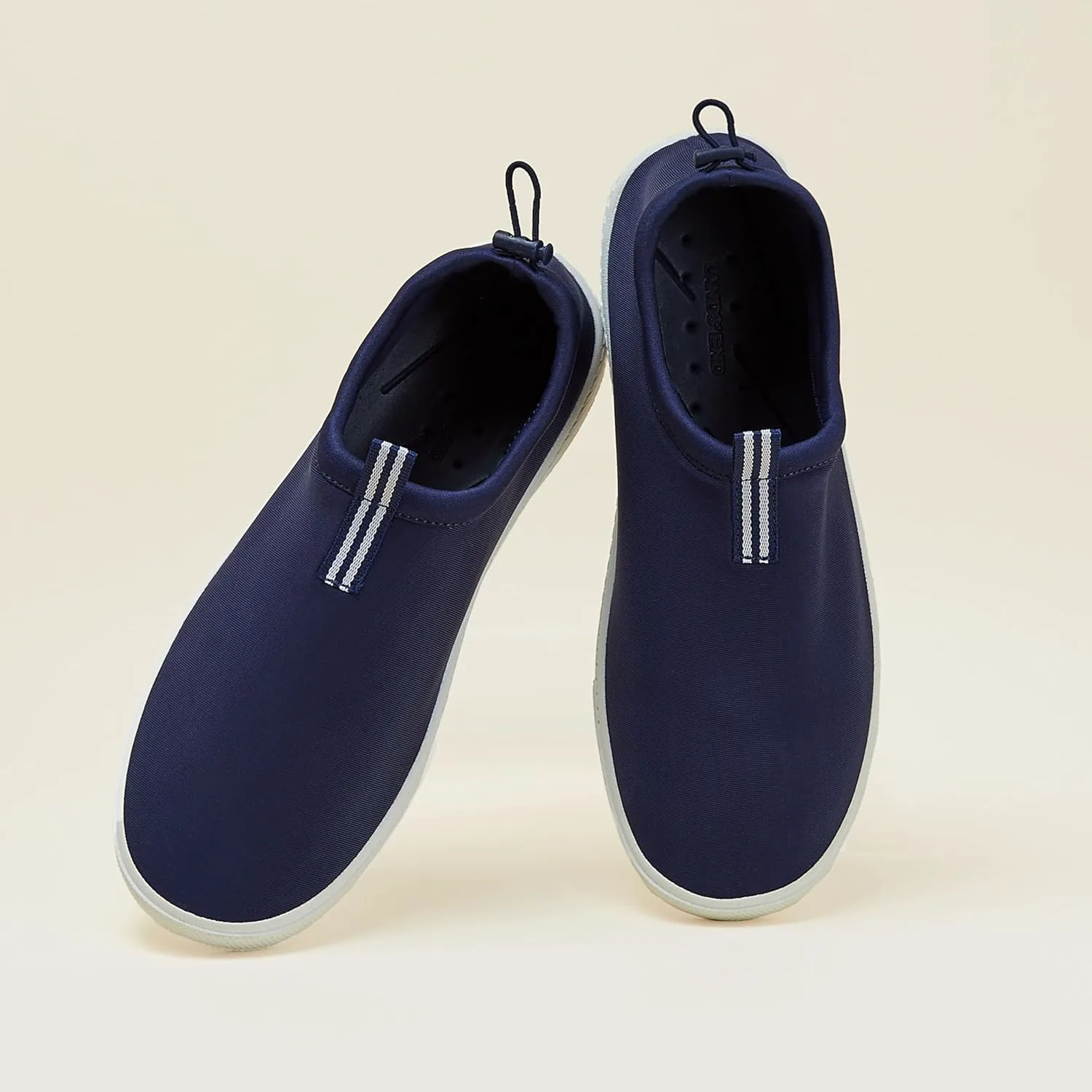 Мужские водные туфли Lands' End Slip On, спортивные водные туфли из неопрена с быстрой сушкой для пляжа, бассейна или реки с дренажными отверстиями, темно-синий или черный, размер 7-15, водные кроссовки для мужчин, темно-синий — фото 2