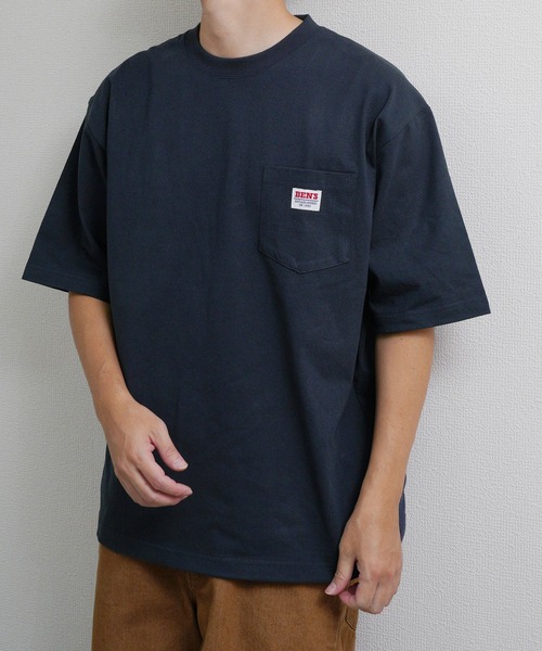 

Футболка с коротким рукавом и нагрудным карманом BEN DAVIS, темно-синий