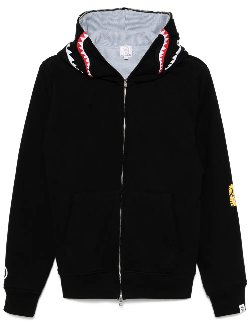 

Худи 2ND Shark на молнии A BATHING APE, черный