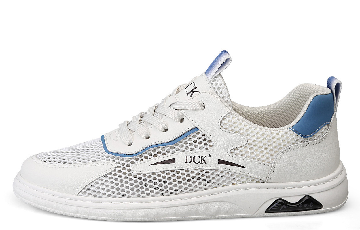 

DCK Низкие скейтерские кроссовки мужские бело-синие, цвет White Blue