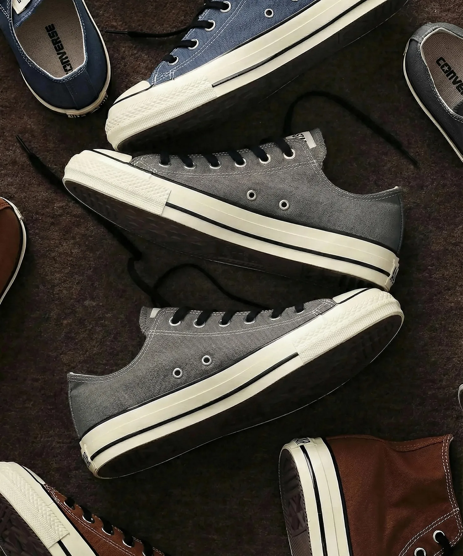Унисекс кеды CONVERSE ALL STAR AGED CL OX серые