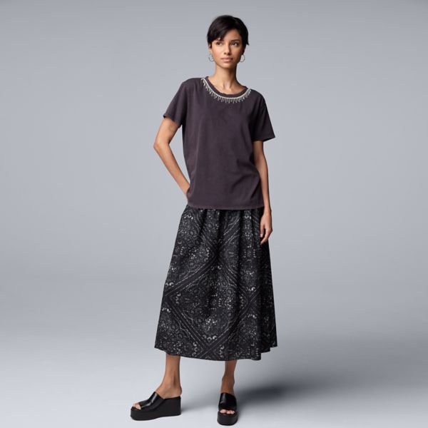 

Женская футболка бойфренда Simply Vera Vera Wang, цвет vera black