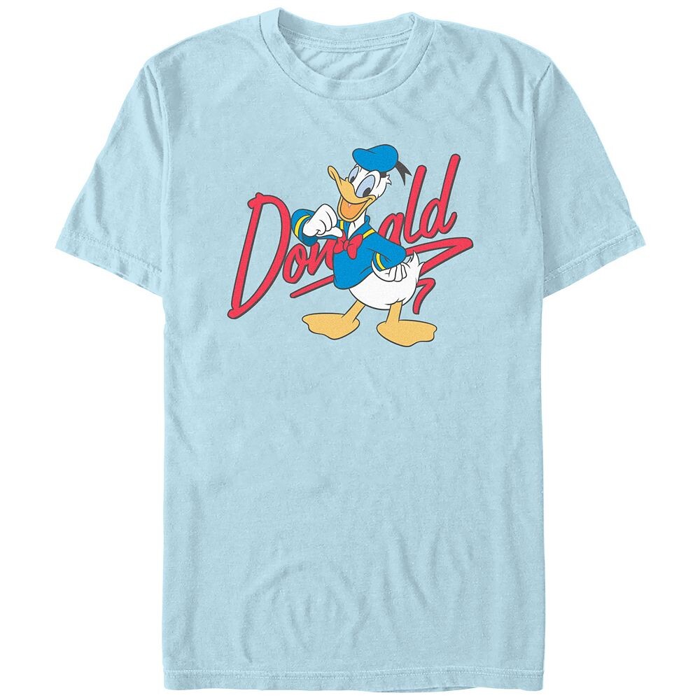 

Мужская футболка Comfort Colors Disney's Donald Duck с фирменным рисунком, цвет Chambray