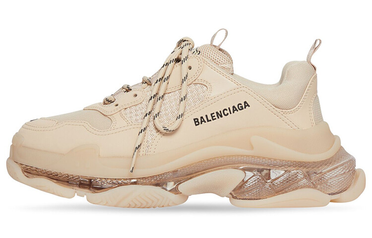 Кроссовки Balenciaga Triple S Chunky Sneakers Women's Low-Top Beige