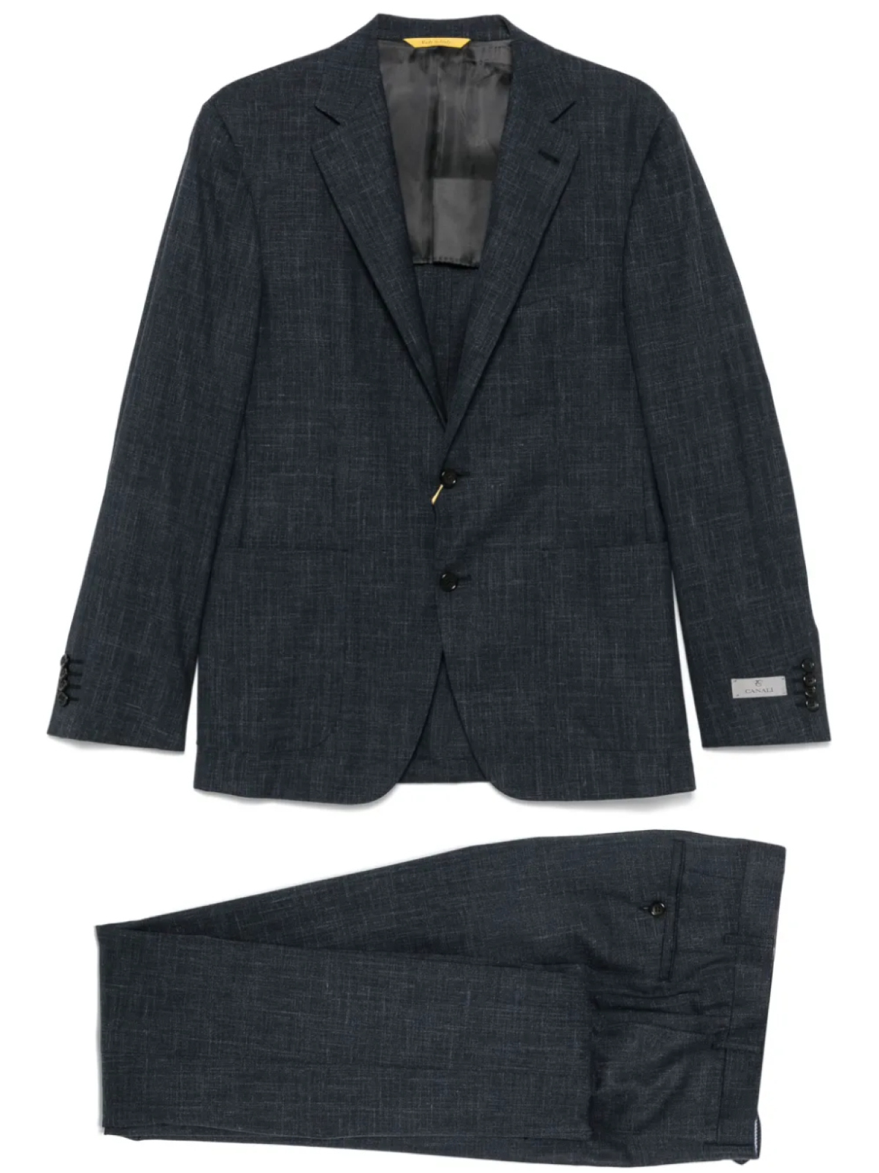 

Костюм Canali с эффектом меланжа, синий