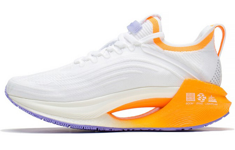 

Кроссовки женские Jueying Essential Running Shoes Low-top Standard White/Fluorescent Mango Orange Lining
