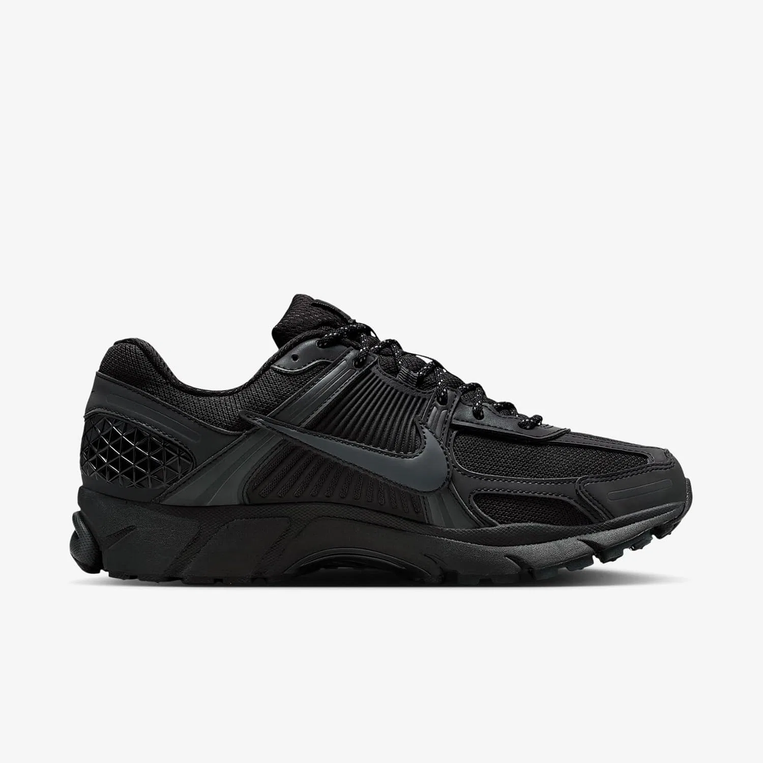 Кроссовки Nike Zoom Vomero 5, мужские, Black/Anthracite/Light Lemon Twist/Black, размерная сетка мужская/женская — фото 3