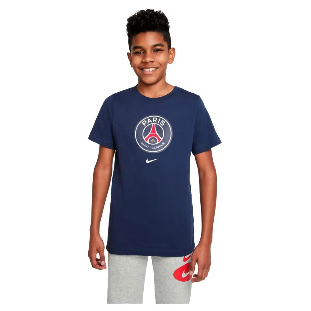 

Футболка с коротким рукавом Nike PSG 22/23 Crest junior, синий