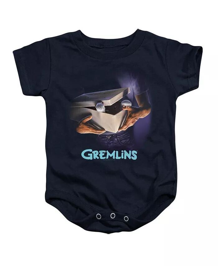 

Оригинальный комбинезон с плакатом для маленьких девочек Gremlins, синий