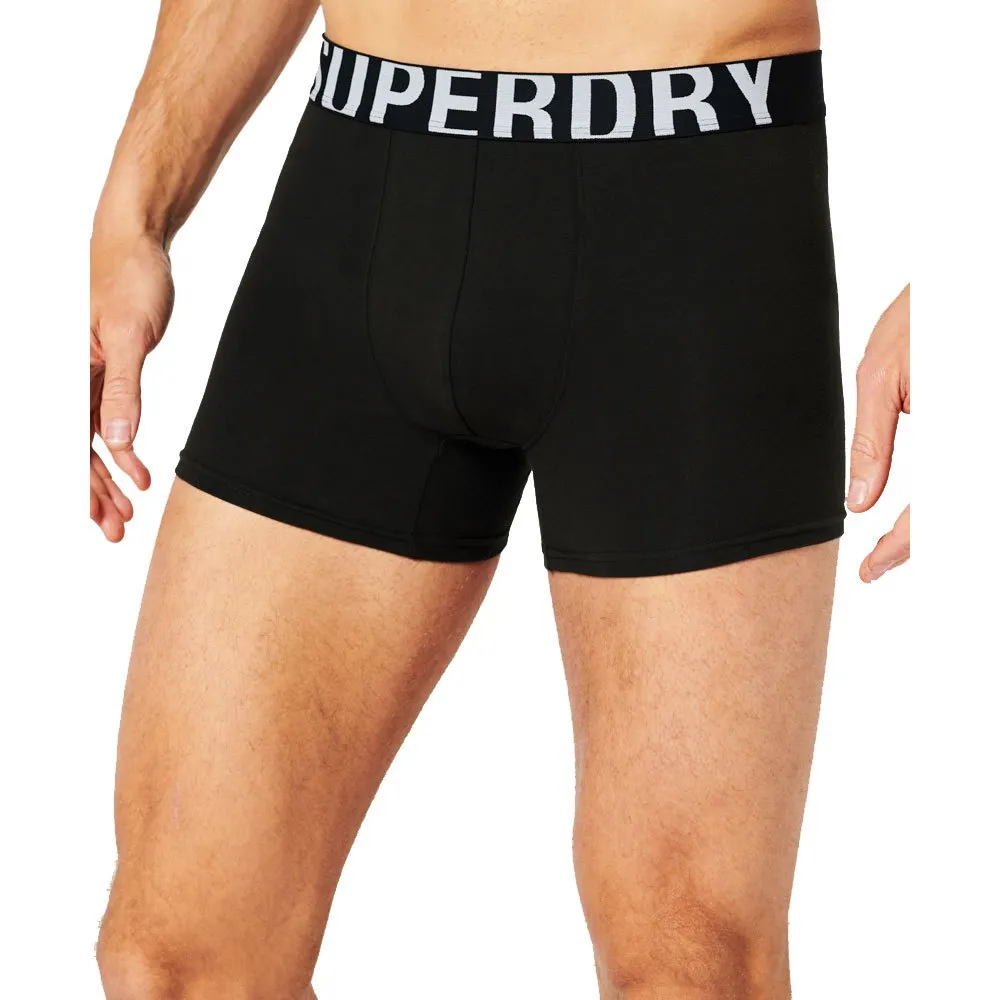 

Трусы-боксеры Superdry Dual Logo 2 units, черный