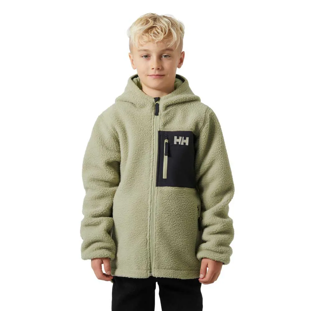 

Флис Helly Hansen Jr Champ Pile 2.0 full zip, зеленый