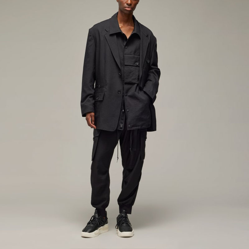 Y-3 Куртка спортивная Y 3 из переработанного полиэстера, Black — фото 3