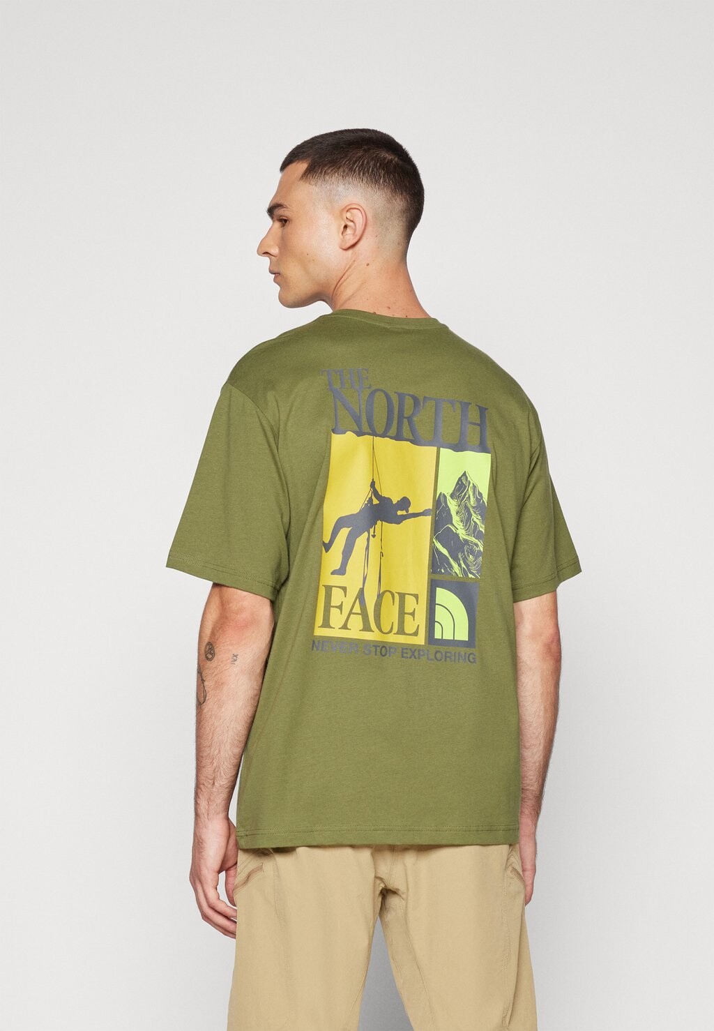 

Принт на футболке MENS TEE RELAXED VINTAGE ARCHIVE UNISEX The North Face, зеленый