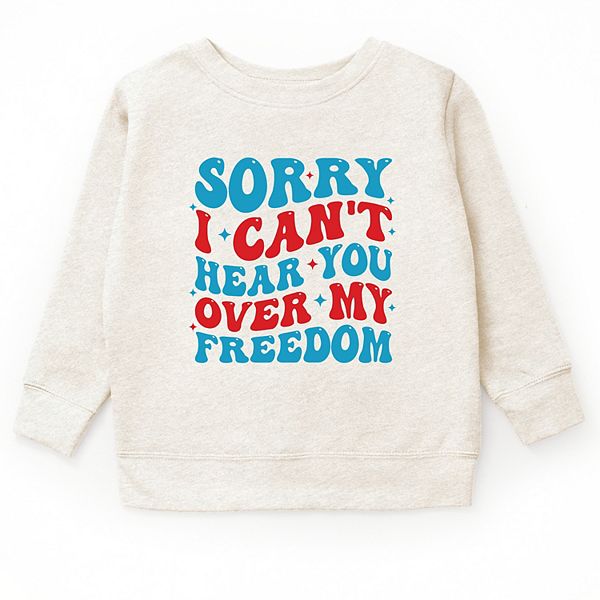 

Толстовка Sorry i can't hear you over my freedom The Juniper Shop, Natural