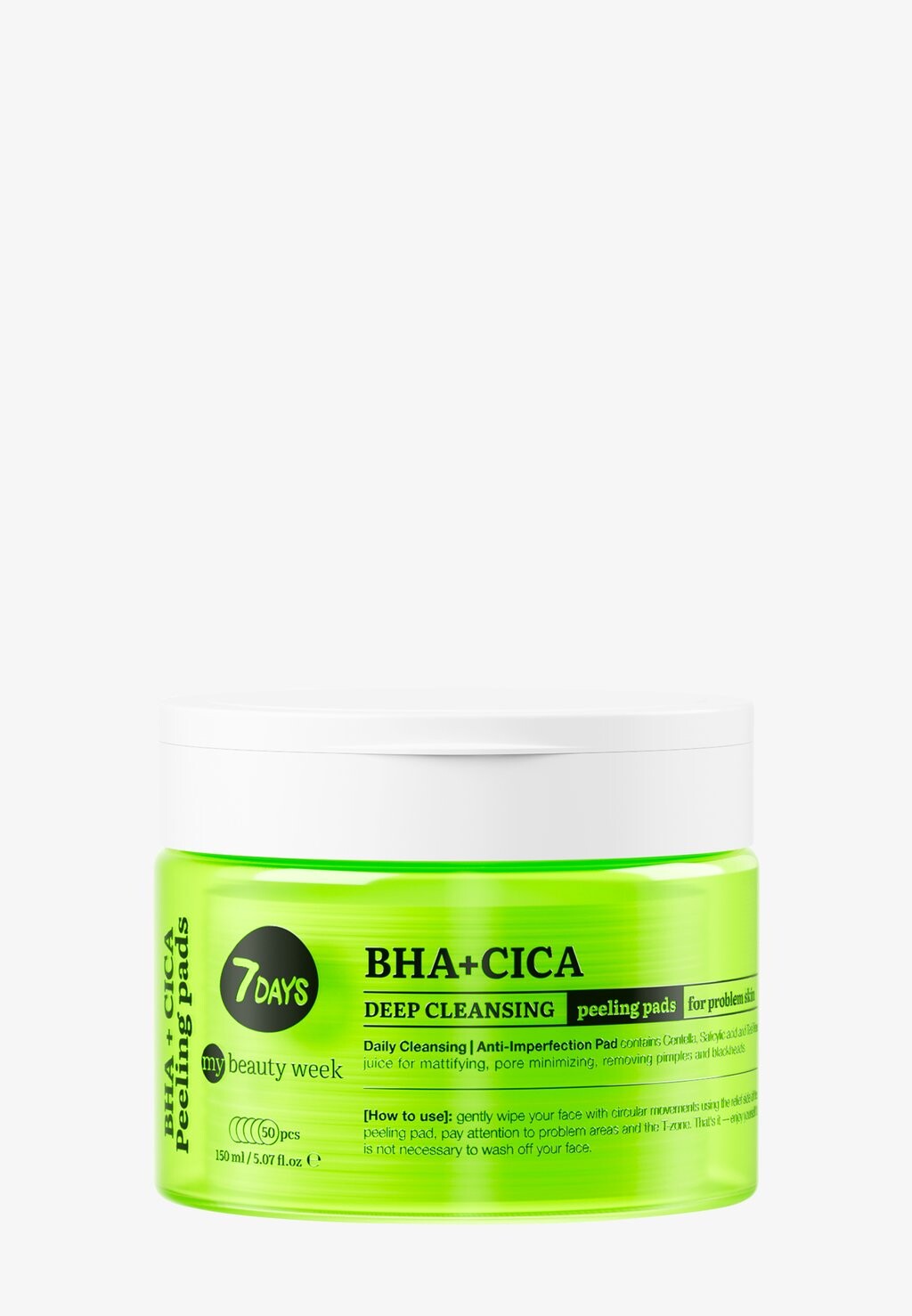 

Маска для лица My Beauty Week Deep Cleansing Peeling Pads For Face Bha+Cica 7days
