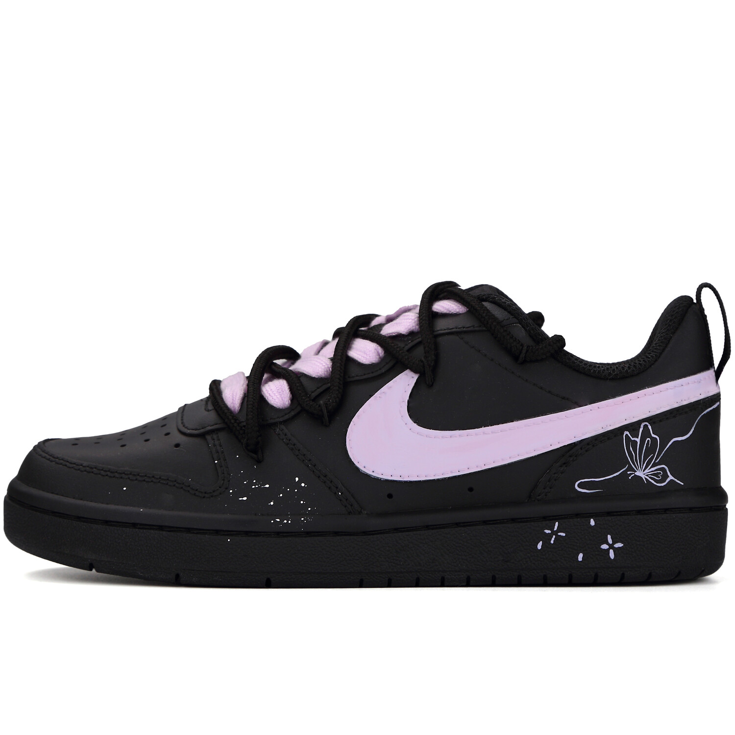 

Кроссовки Nike Court Borough 2 Kids' Skateboarding Shoes Grade School, черный