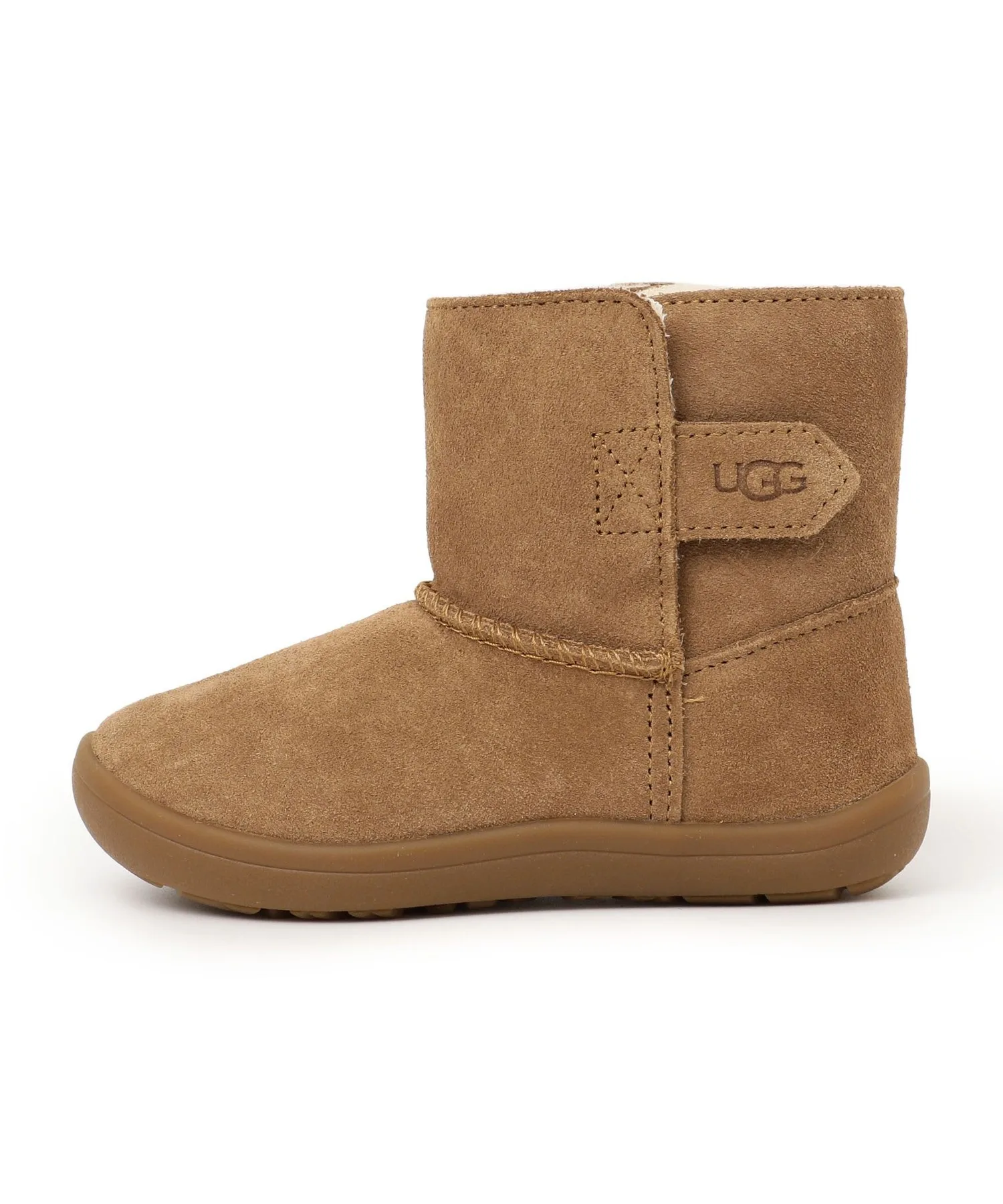Детские сапоги из замши UGG KEELAN II с меховой подкладкой чёрные — фото 2