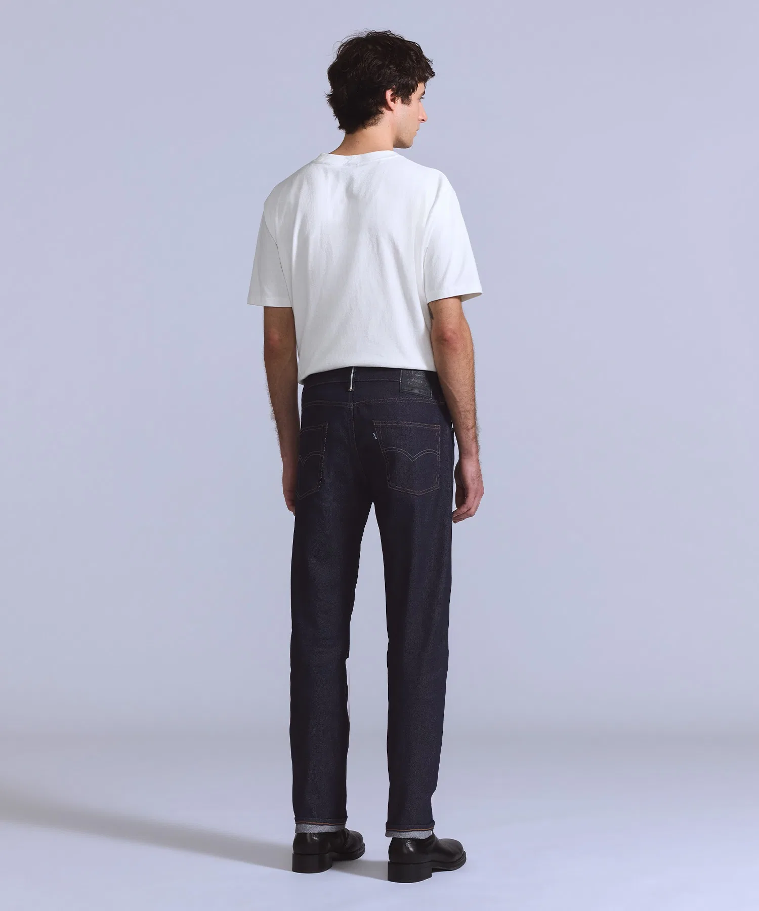 Джинсы Levi's 502™ зауженные, темно-синие, цвет RINSE, произведено в Японии. — фото 3