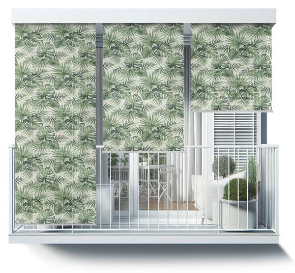 

Рулонные шторы Tulup Blätter tropischer Pflanzen, 100x290x1 см, зеленый