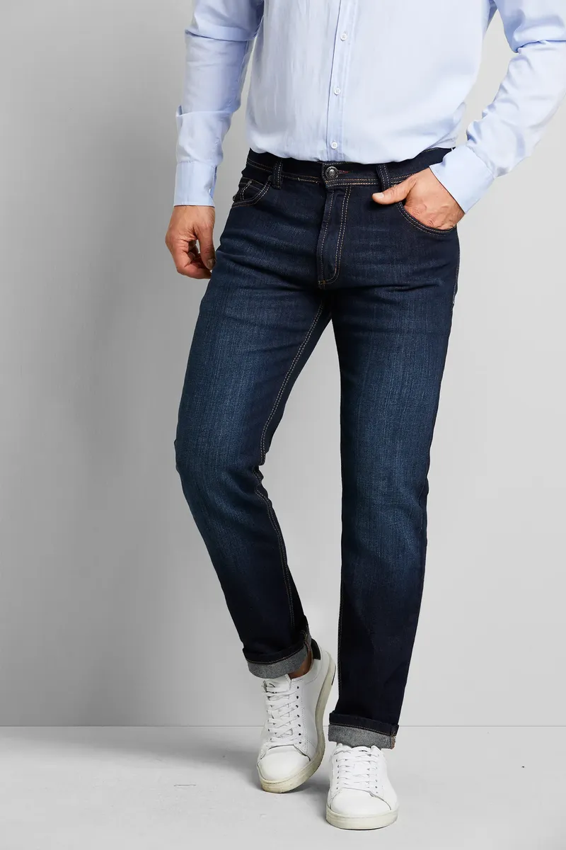 

Джинсы bugatti с 5 карманами, комфортная эластичность, цвет D.Blau Denim