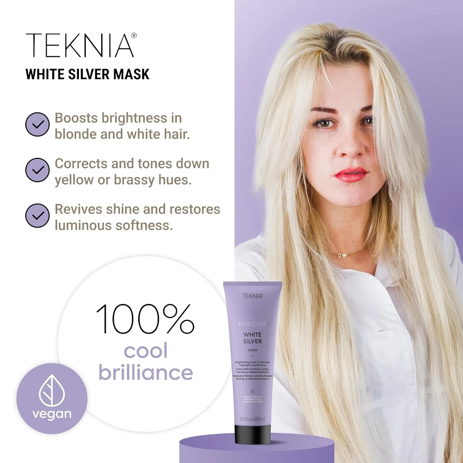 Маска для волос LAKMÉ Teknia White Silver — фото 2