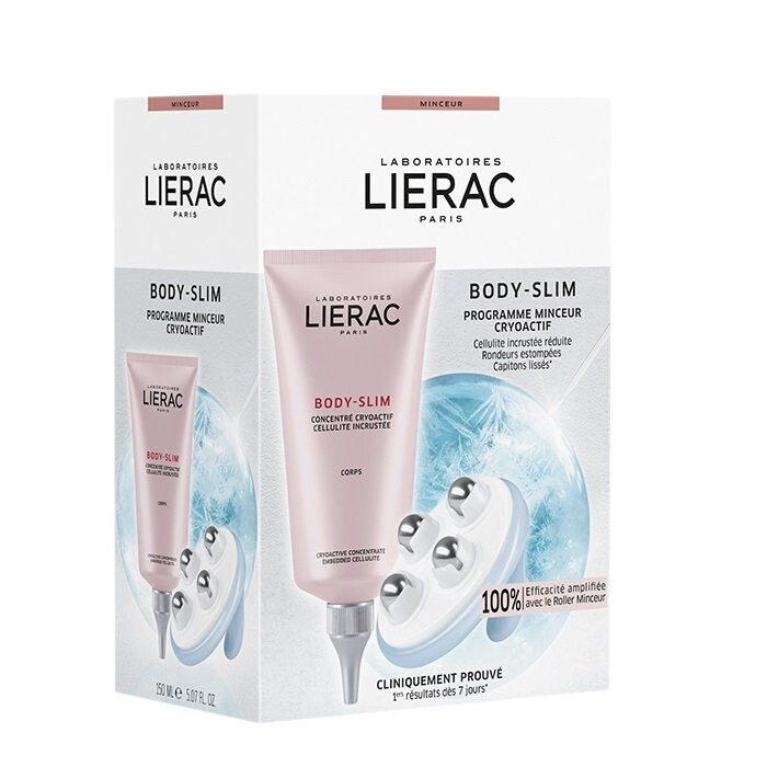 

LIERAC BODY SLIM, Криоактивный концентрат, корректирующий стойкий целлюлит + роллер, 150 мл