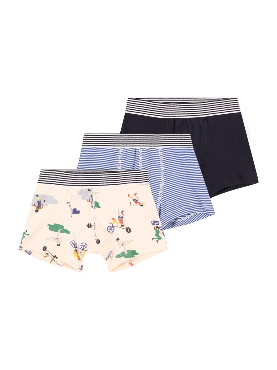 

Брюки PETIT BATEAU Underpants, цвет Cream/Blue/Night blue/White