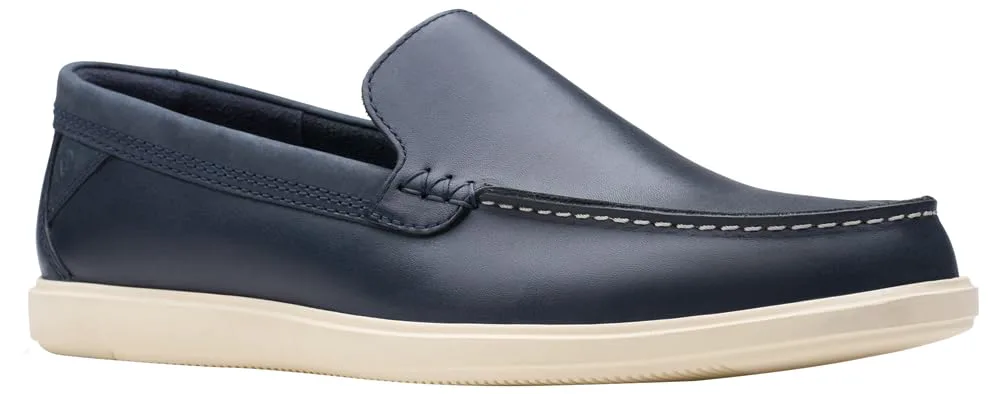 Мужские мокасины-лоферы Clarks Bratton, темно-синие, размер 7,5 US No Brand, темно-синий — фото 3