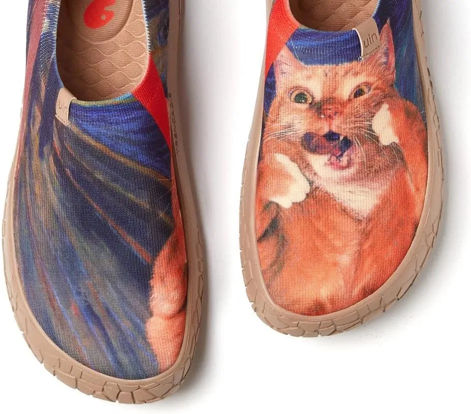Мокасины коллаборация UIN x FatCatArt модель The Scream and the Cat 1 — фото 3