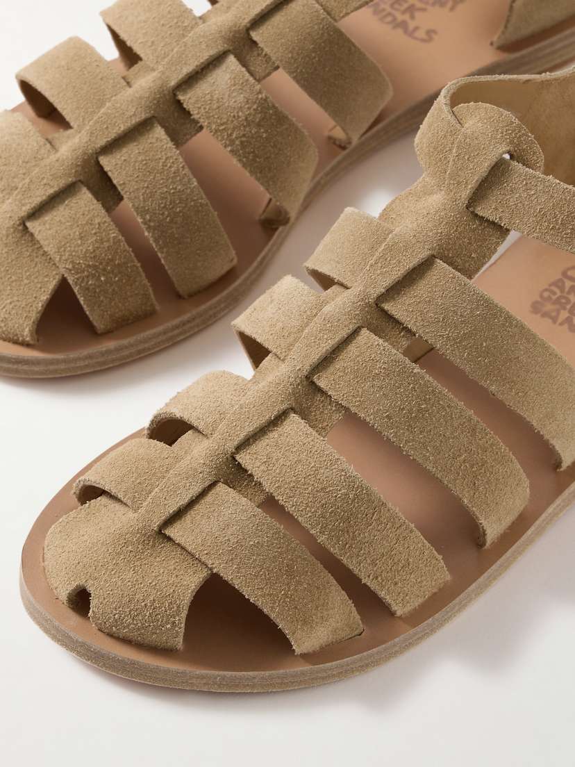 Замшевые сандалии Homeria Ancient Greek Sandals, бежевый — фото 4