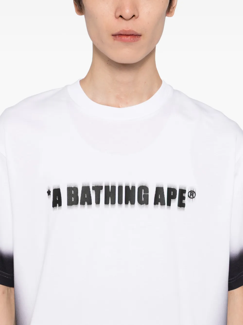 Футболка с графичным принтом A BATHING APE, белый — фото 4