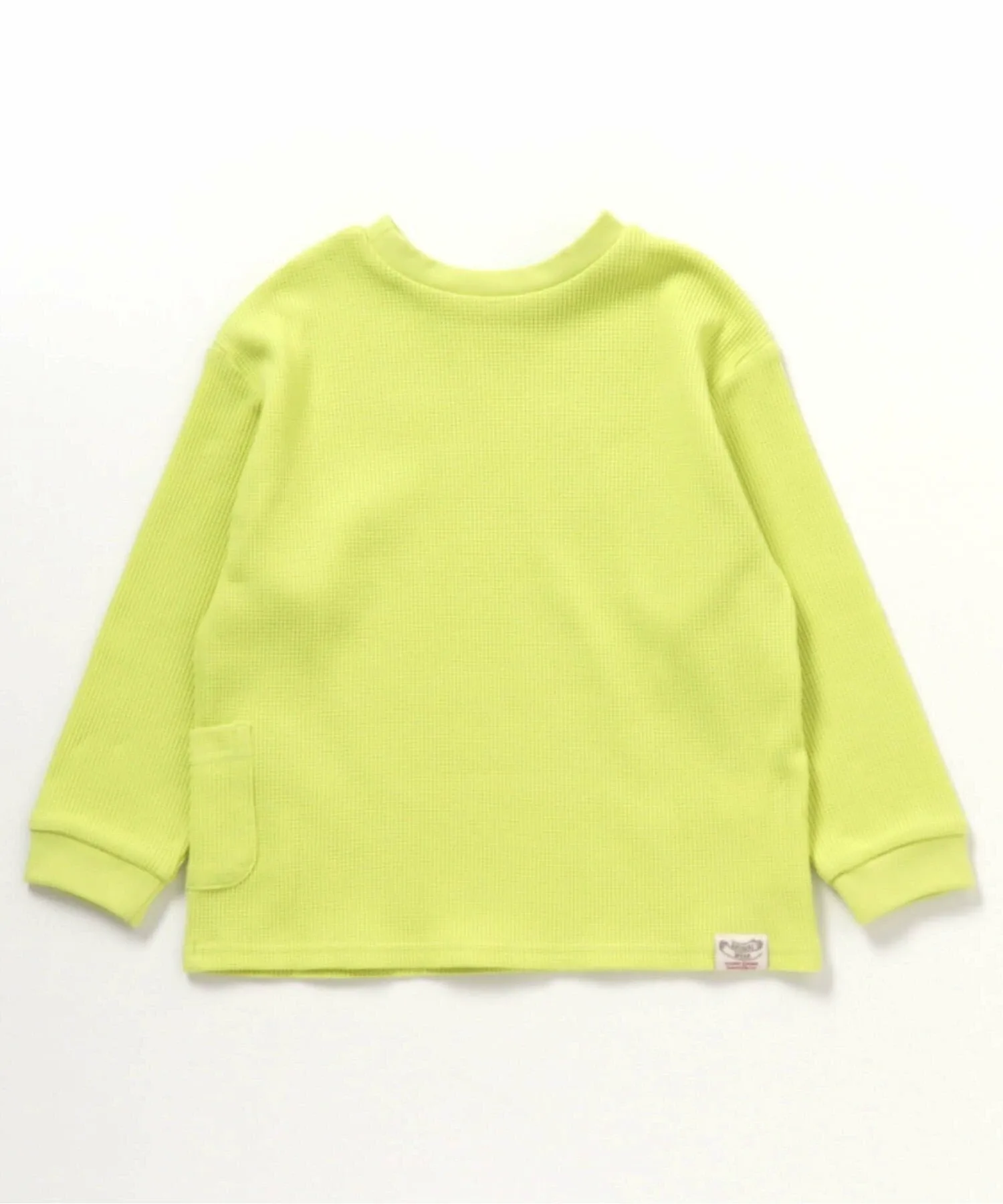 Длинная футболка DAISUKI с вафельным рисунком BREEZE, Lime — фото 2