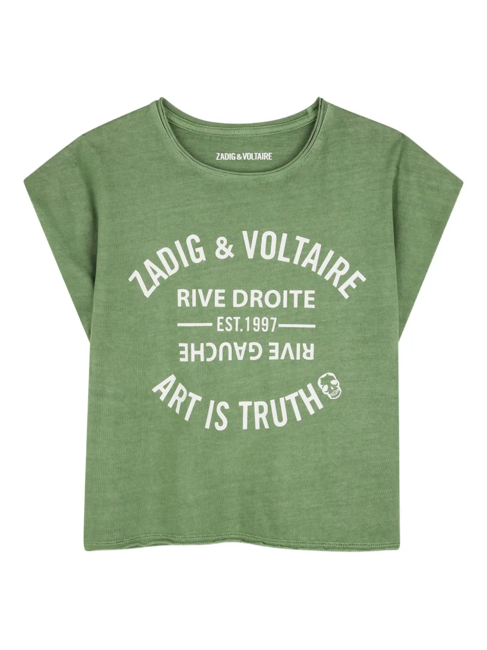 

Футболка с графическим принтом Zadig & Voltaire Kids, зеленый