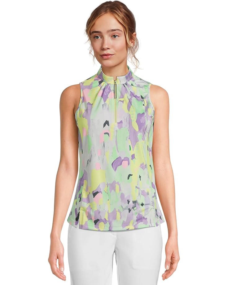 

Топ Jamie Sadock Shibuya Print Sleeveless Top, цвет Creme De Mint