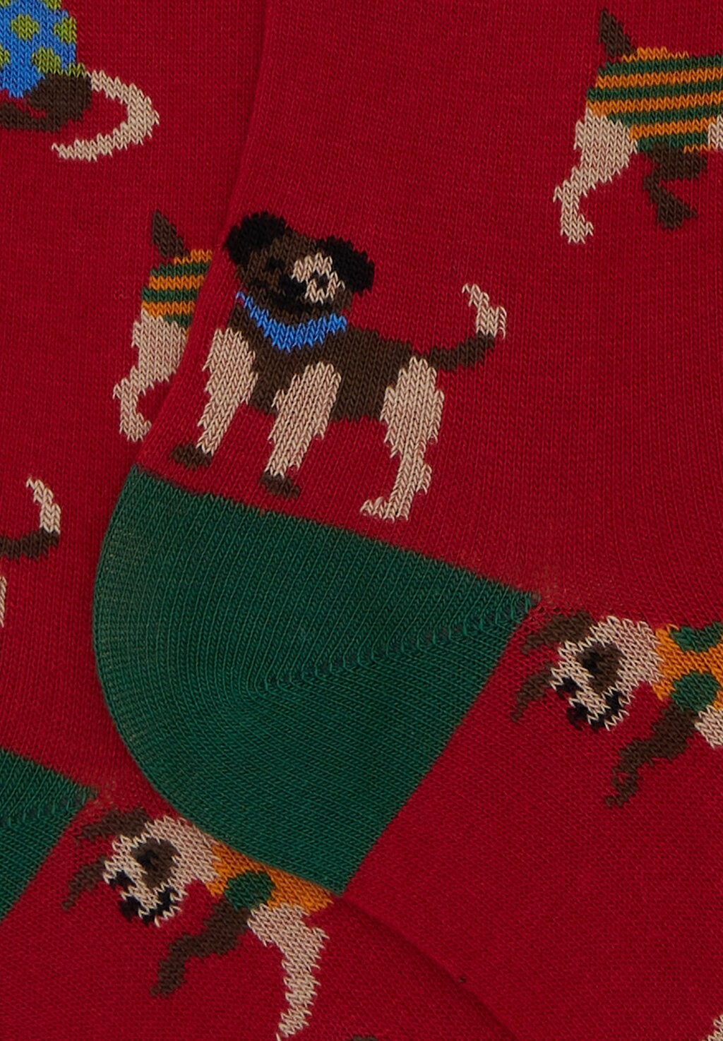 

Носки выше колена WITH DOG MOTIF Gallo, темно-красный