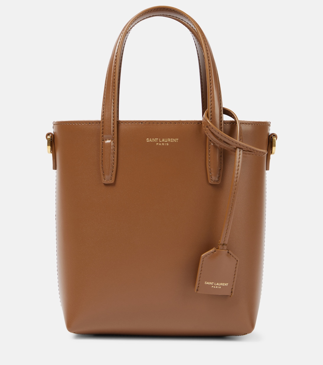 

Мини-сумка-шоппер из кожи Saint Laurent, Fox