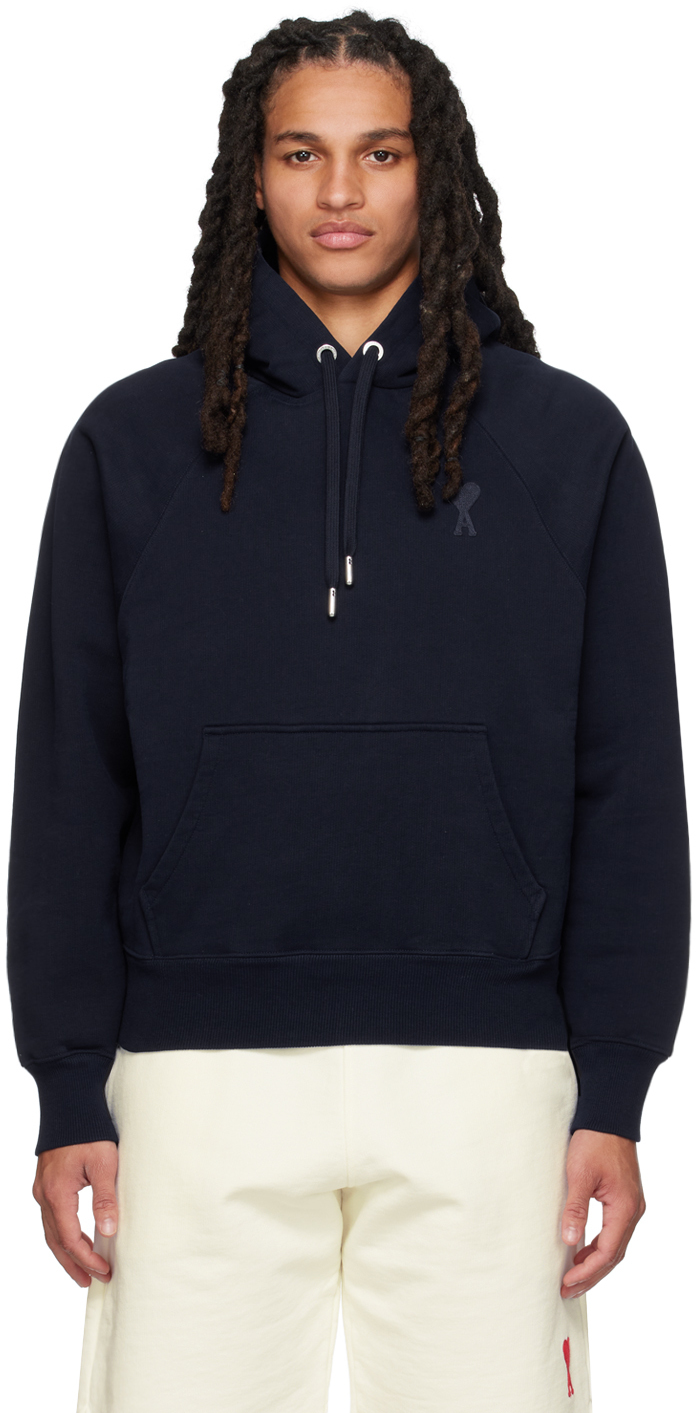 

Толстовка с капюшоном Ami de Cœur Navy AMI Paris, Nautic blue