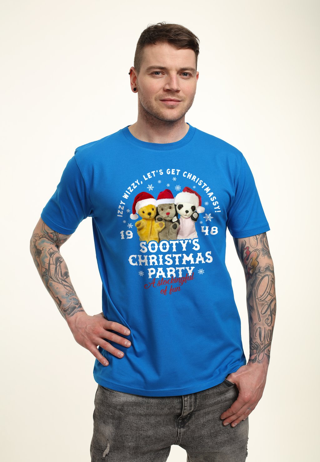 

Футболка с принтом SOOTY CHRISTMAS A STOCKINGFUL OF FUN Henry Tiger, цвет Royal Blue