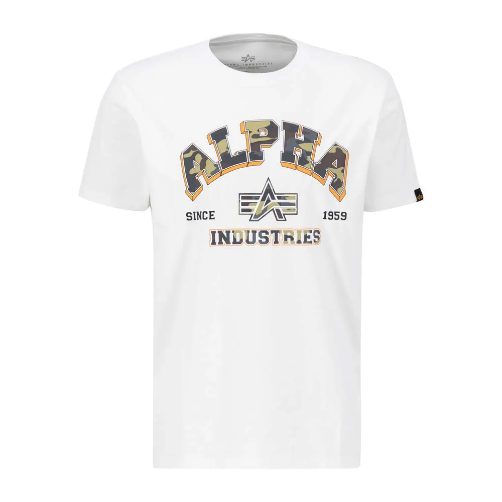 

Футболка Alpha Industries College Camo T, белый