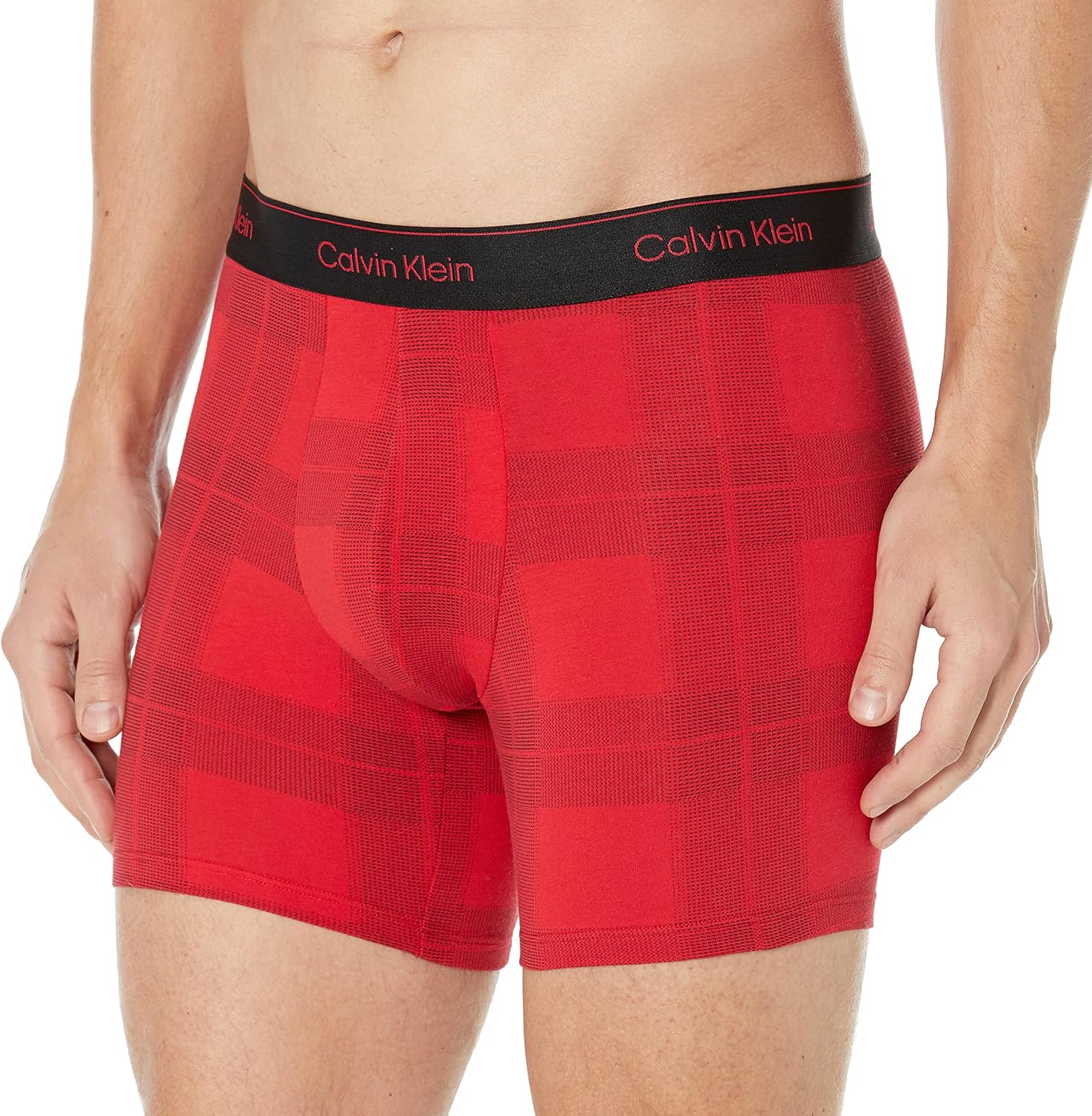 

Мужские трусы-боксеры Calvin Klein Modern Cotton Stretch Holiday, Textured Plaid Exact