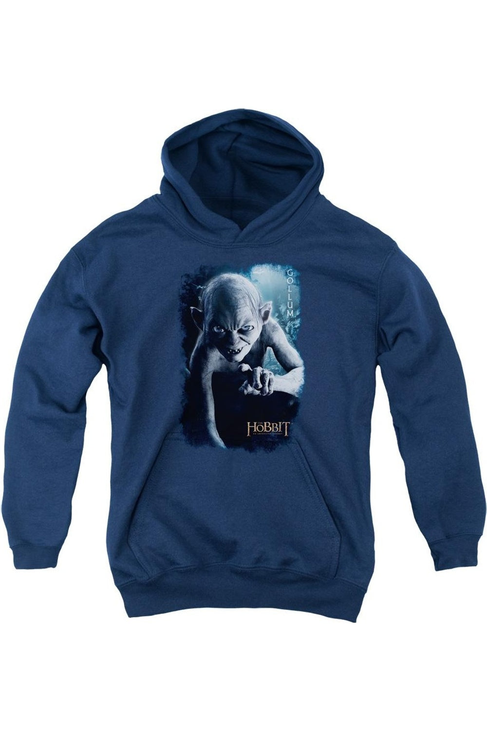 

Толстовка с капюшоном The Hobbit Gollum Poster Youth Gildan, темно-синий