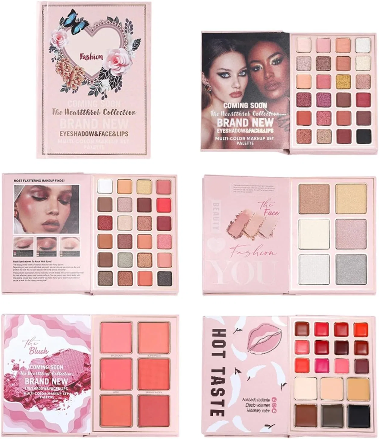 Палетка для макияжа Travel Makeup Book Palette, 60 оттенков