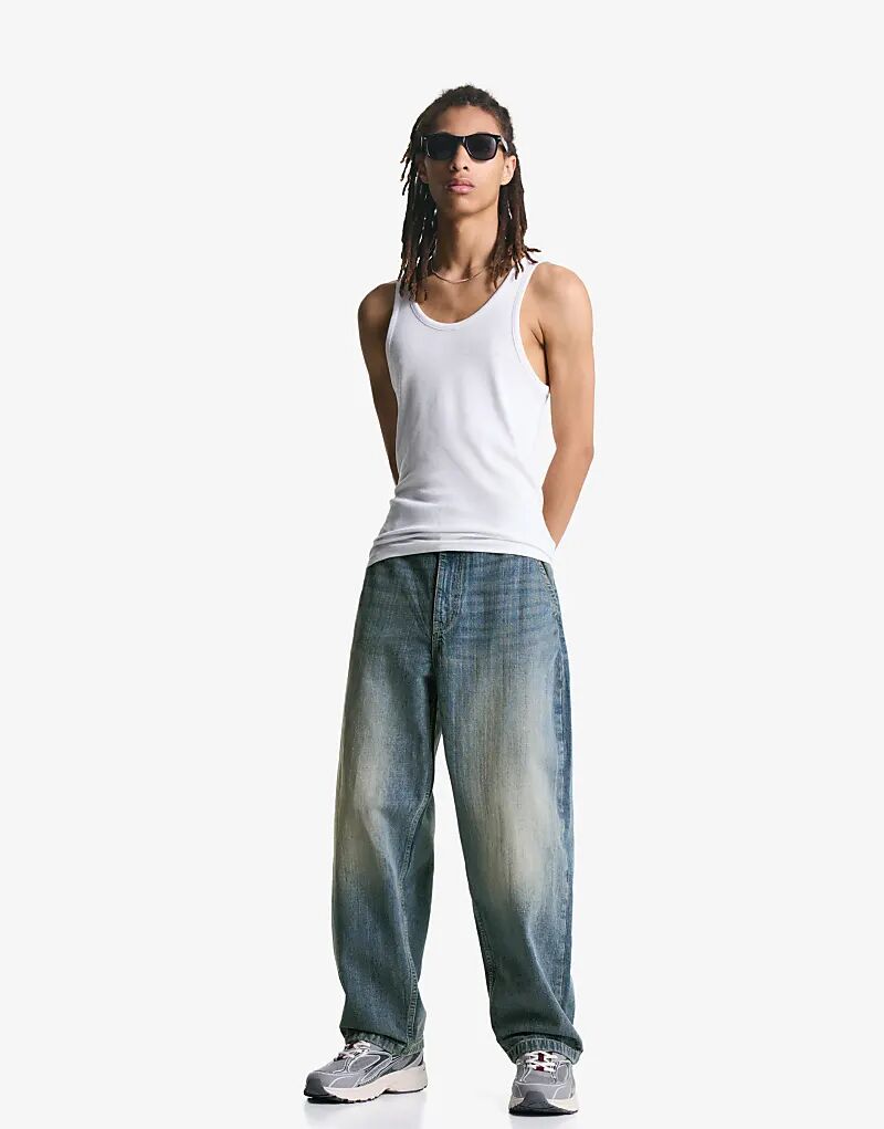

Джинсы Bershka Skater синего цвета