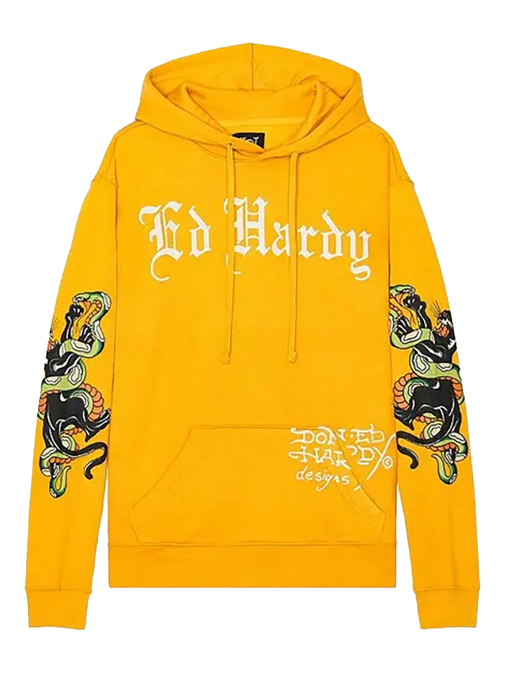 

Худи с принтом Panther Snake Ed Hardy, желтый
