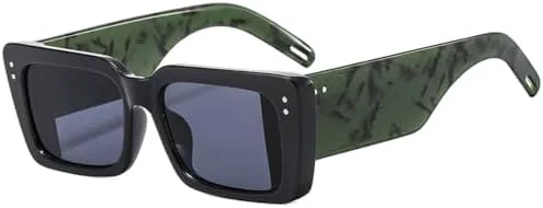 

Солнцезащитные очки 2027 года для женщин и мужчин, ретро, ​​с большой оправой, солнцезащитные очки с защитой от УФ-излучения UV400 MTZJH, Green Leopard Legs