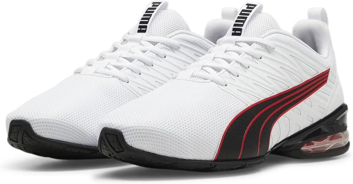 Беговые кроссовки Puma Unisex Voltaic Evo LightRoad, Puma White Puma Black For All Time Red