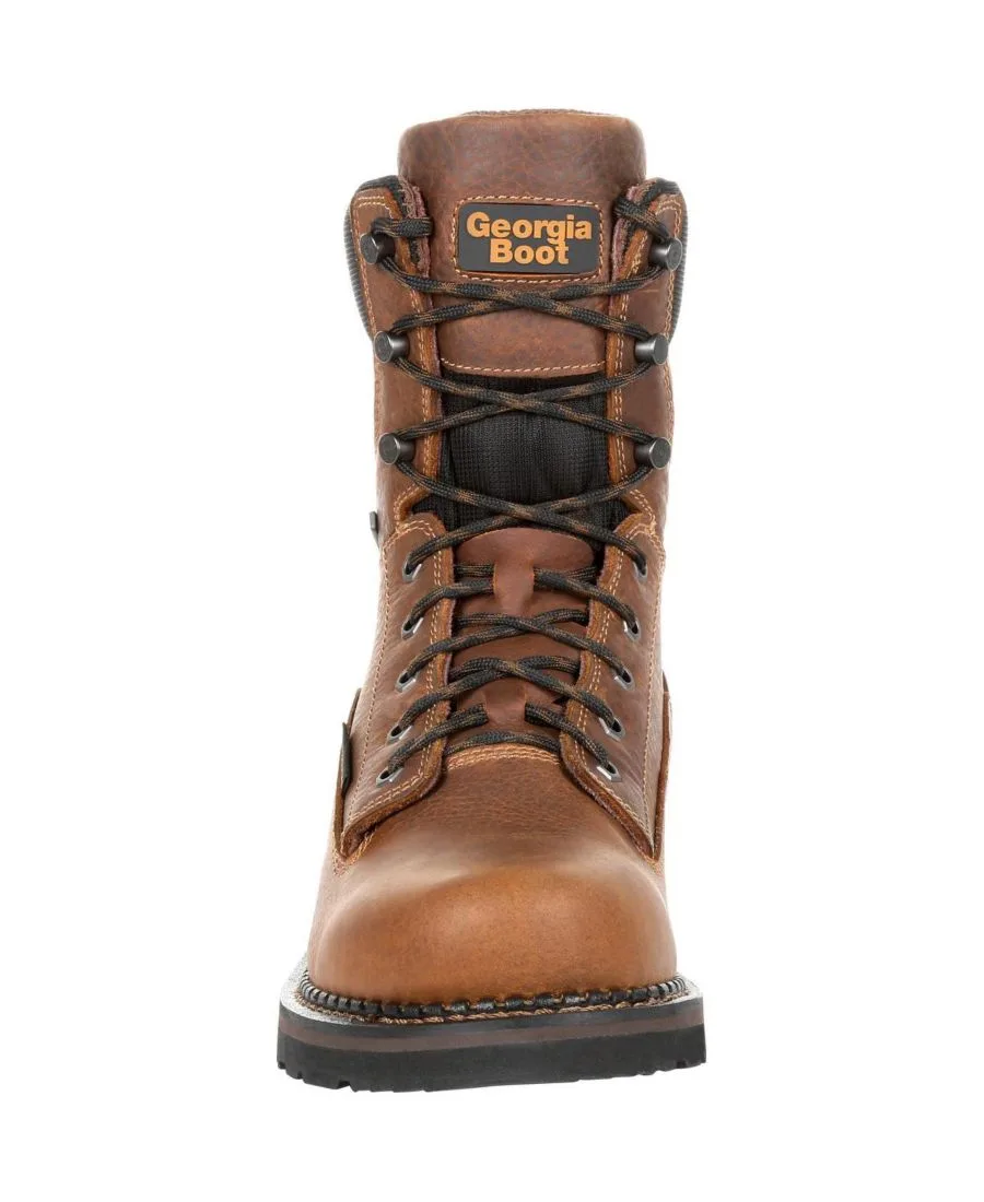 Мужские водонепроницаемые рабочие ботинки Georgia Giant Revamp 8 дюймов GEORGIA BOOT, коричневый — фото 4